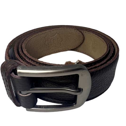 Chocolate Brown Belt with Single Stitch